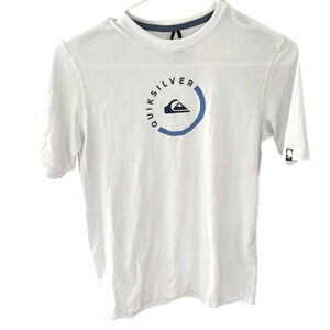 🌿Quiksilver white short-sleeved sun t-shirt, boys size 14🌿